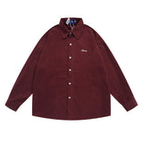 Men Long Sleeve T Shirt Spring and Autumn Leisure Long Sleeve Shirt Simple, Loose and Versatile Lapel Shirt