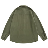 Men Long Sleeved T Shirt Simple Style Long Sleeve Shirt Men's Ins Loose Lapels Shirt Fashion