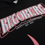 Men Fleece Lined Hoodie Printed Hoodie Men's Autumn and Winter Loose Sweatshirt