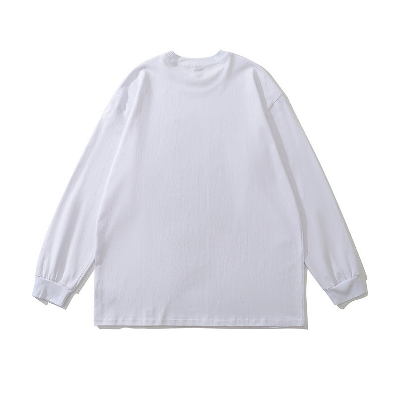 Men Long Sleeve Shirt Vintage Floral Print Long Sleeves T-shirt Men's Ins Country Loose Hiphop