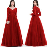 Slutty Wedding Dress Lace Long Sleeve Wedding Bridal Gown Dress