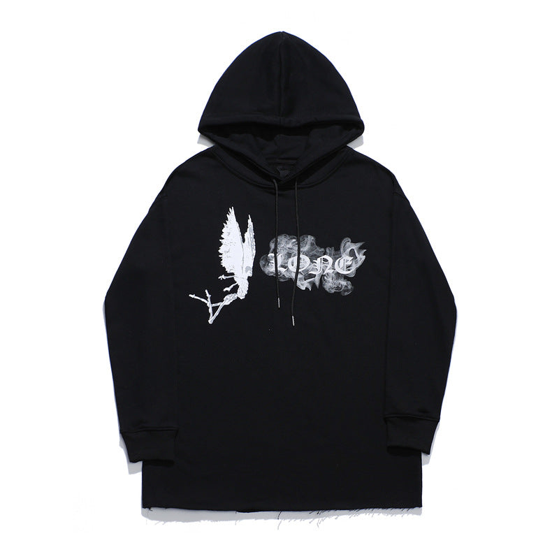 Palm Angle Hoodie Demon Smoke Angel Hooded Sweater Couple Big V Hat