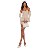 Women Desses Dress Autumn Women Stitching Long Sleeve Narrow