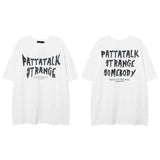 Men T Shirt Hip Hop Design Cartoon Couple Short Sleeve T-shirt Men and Women