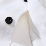 Men Long Sleeve T Shirt Ins Printed Long Sleeve Shirt Trendy Loose Lapels Shirt