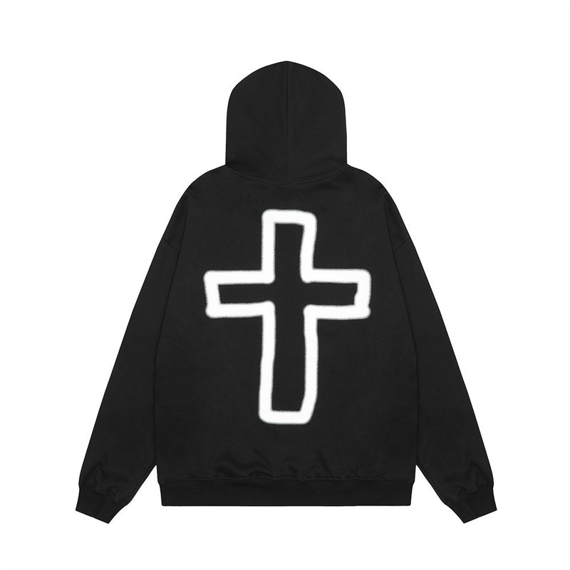 Men Hoodie Letter Printed Hoodie Autumn and Winter Pullover Hoodie