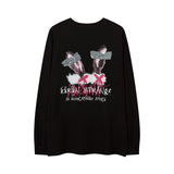 Men Long Sleeve Shirt Printed Long Sleeve T-shirt Men's Women's Pullover Couple