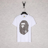 Bathing Ape T Shirt Summer Camouflage Leopard Print Casual Plus Size Short Sleeve T-shirt