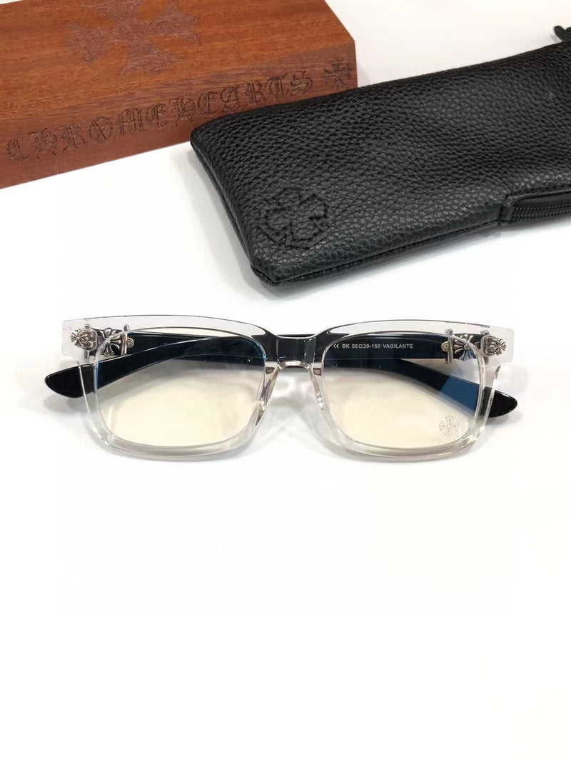 CHH Chrome Hearts Glasses Simple and generous retro square titanium myopia glasses frame