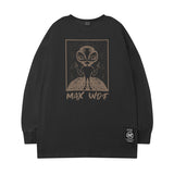 Men Long Sleeve Shirt Printed Long Sleeve T-shirt Men's and Women's Ins Loose Sweater Top