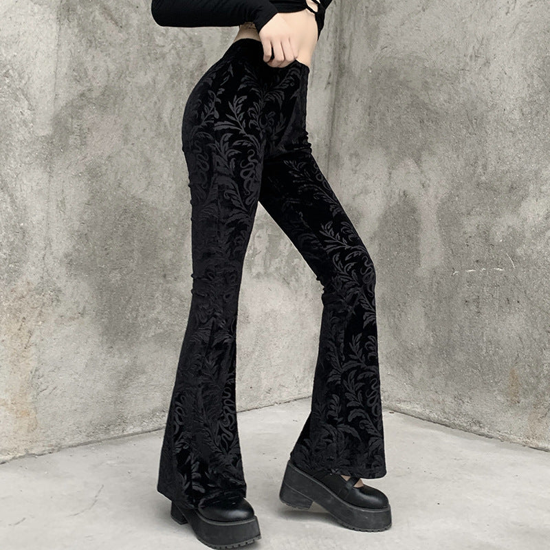 Women Pants Fall Bell-Bottom Pants Women's Design Casual Trousers