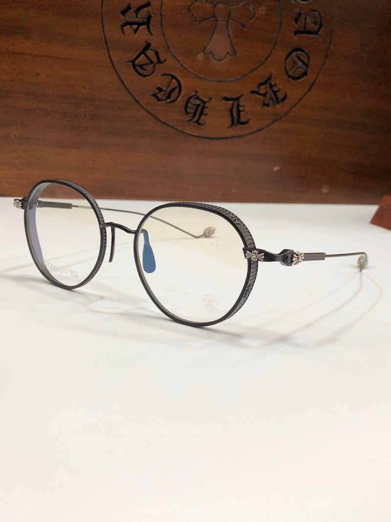 CHH Chrome Hearts Glasses Ultra Light Retro Literary Flat Mirror Myopia Glasses Frame