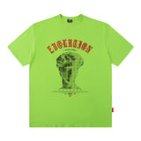 Men T Shirt Retro Dark Printed Short-Sleeved T-shirt Men and Women Loose