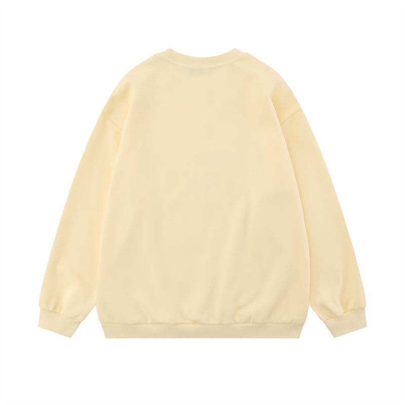 Men Hoodie Print Letter Pullover Sweatshirt Male Loose Casual Long Sleeves