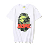 Bathing Ape T Shirt Summer Pink Letter Print Short-Sleeve T-shirt