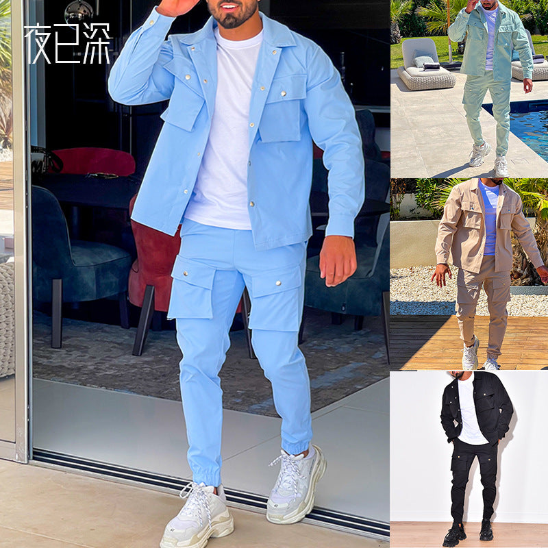 Men Co-Ords Overalls Men's Suit Sports and Leisure