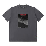 Men's T Shirt Printed Short-Sleeved T-shirt Men's and Women's American Retro Loose