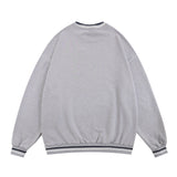 Men Hoodie Spring and Autumn Loose round Neck Sweater Men's Casual Long Sleeve Printed