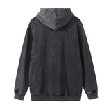 Men Hoodie Washed and Worn Hooded Sweater Men's Ins Loose Hoodie
