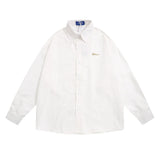 Men Long Sleeve T Shirt Spring and Autumn Leisure Long Sleeve Shirt Simple, Loose and Versatile Lapel Shirt