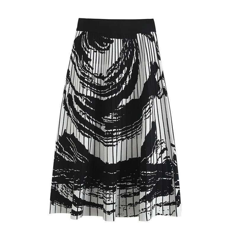 Women Skirt Knitted Skirt Autumn Artistic Style