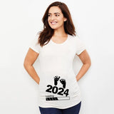 Baby Loading Printed Maternity T Shirt Pregnant