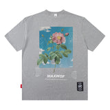 Men T Shirt Printed Fashion Brand Short Sleeve T-shirt Men and Women Couple Loose