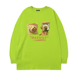 Men Long Sleeve Shirt Letter Long Sleeve T-shirt Men and Women Hip Hop Casual Couple