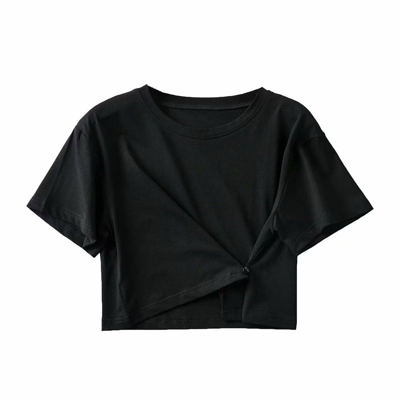 Women T-Shirt Short-Sleeved T-shirt Women's Short Loose Top