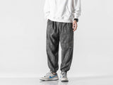 Unisex Pants Fall Contrast Color Ankle Banded Slacks