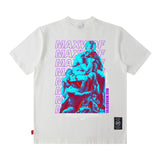 Men T Shirt Hip Hop Oil Painting Short-Sleeved T-shirt Men's Trendy Summer Couple