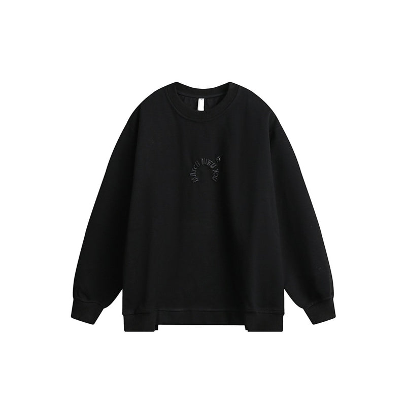 Unisex Hoodie Retro University Style Casual round-Neck Pullover Men and Women