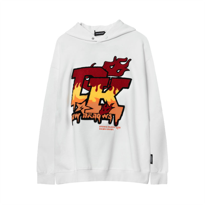 Men Hoodie Hooded Sweater Men's Autumn Loose Leisure Sports Hoodie