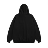 Men Hoodie Hip Hop Five-Pointed Star Graffiti Splash Ink Printed Hoodie