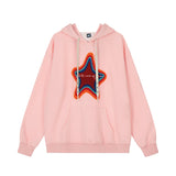 Men Hoodie Sweater Man Pair-Way Zipper Stitching Loose Cool Hoodie Autumn and Winter Clothing