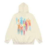 Men Hoodie Sweater Men's Spring and Autumn Loose Long Sleeve Pullover Hooded Sweatshirt