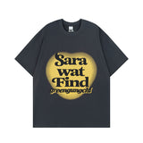 Men T Shirt Letter Puff Print Short Sleeve T-shirt for Men and Women