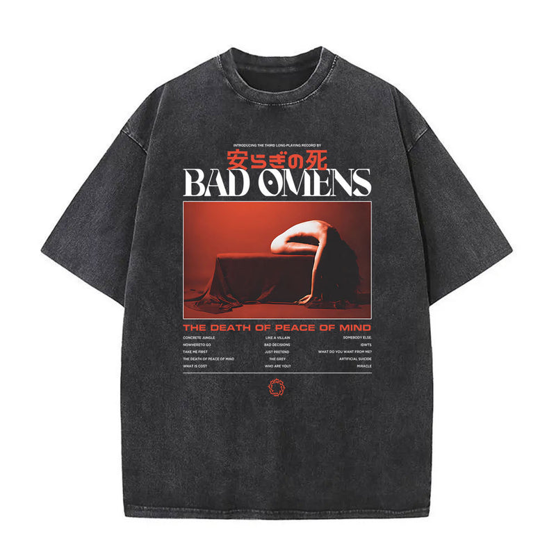 Washed Vintage Bad Omens Band Tour American Music