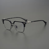 CHH Chrome Hearts Glasses Versatile Retro Pure Titanium Box Glasses