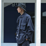 Men Long Sleeved T Shirt Functional Workwear Shirt Men's Three-Dimensional Design Long Sleeve Shirt Outer Wear Ins