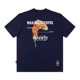 Men T Shirt Couple Short Sleeve Hip Hop Spring and Summer Loose