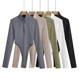 Women T-Shirt Tight Bottoming Long Sleeve T-shirt Top for Women Spring and Autumn