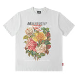 Men T Shirt Printed Short Sleeve Summer Loose round Neck Couple T-shirt Men and Women