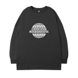 Men Long Sleeve Shirt Logo round Neck Long Sleeve T-shirt Men and Women Street Hip Hop Couple
