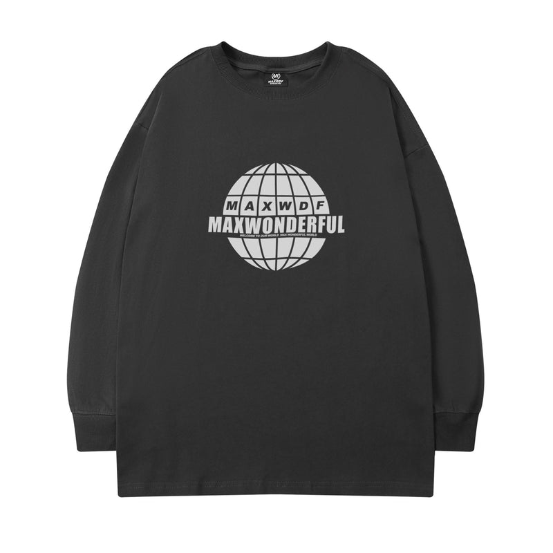 Men Long Sleeve Shirt round Neck Long Sleeve T-shirt Men and Women Street Hip Hop Preppy Style