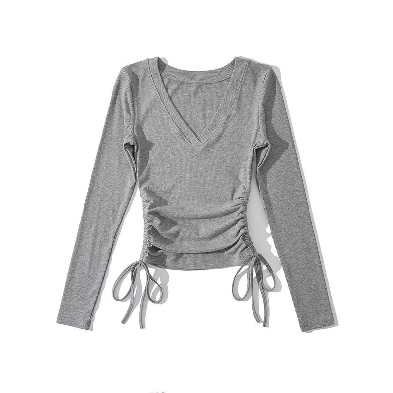 Women T-Shirt Bottoming Shirt Women's Stretch T-shirt Top