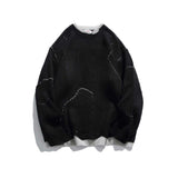 Unisex Sweatshirt Autumn Water Washed Hole Sweater