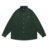 Men Long Sleeve T Shirt Spring and Autumn Leisure Long Sleeve Shirt Simple, Loose and Versatile Lapel Shirt