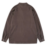 Men Long Sleeved T Shirt Printed Long Sleeve Shirt Men's Ins Loose Casual
