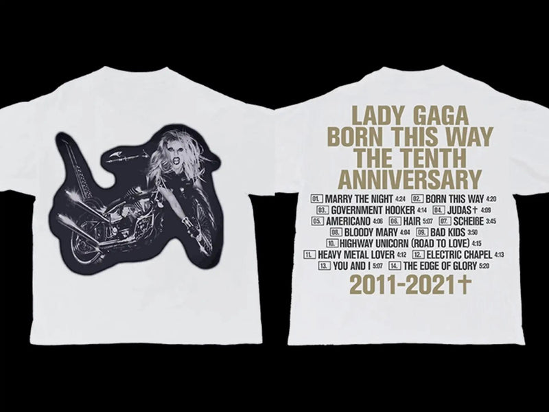 2024 Ladygaga Chromatica Ball tour T-shirt High quality